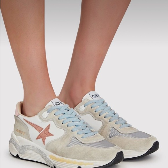 Limited Edition Golden Goose Running Sole Suede Sneakers Size 37